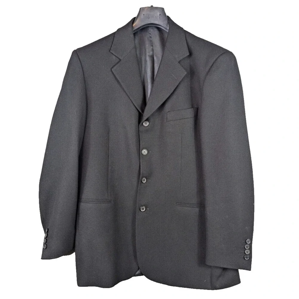 Onore Grande Moda Blazer Coat Mens Size 42 Single Breasted Virgin Wool Italy